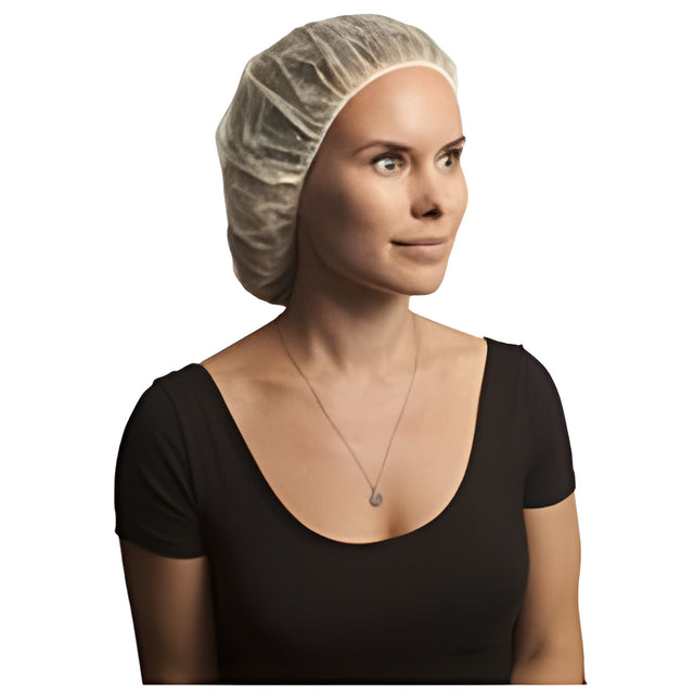 Stellar Bouffant Caps, Yellow, 28" – 100 Caps/Bag