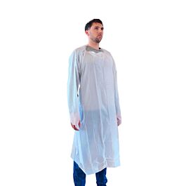 Stellar CPE Gown, White, Single Folded - 200/Case
