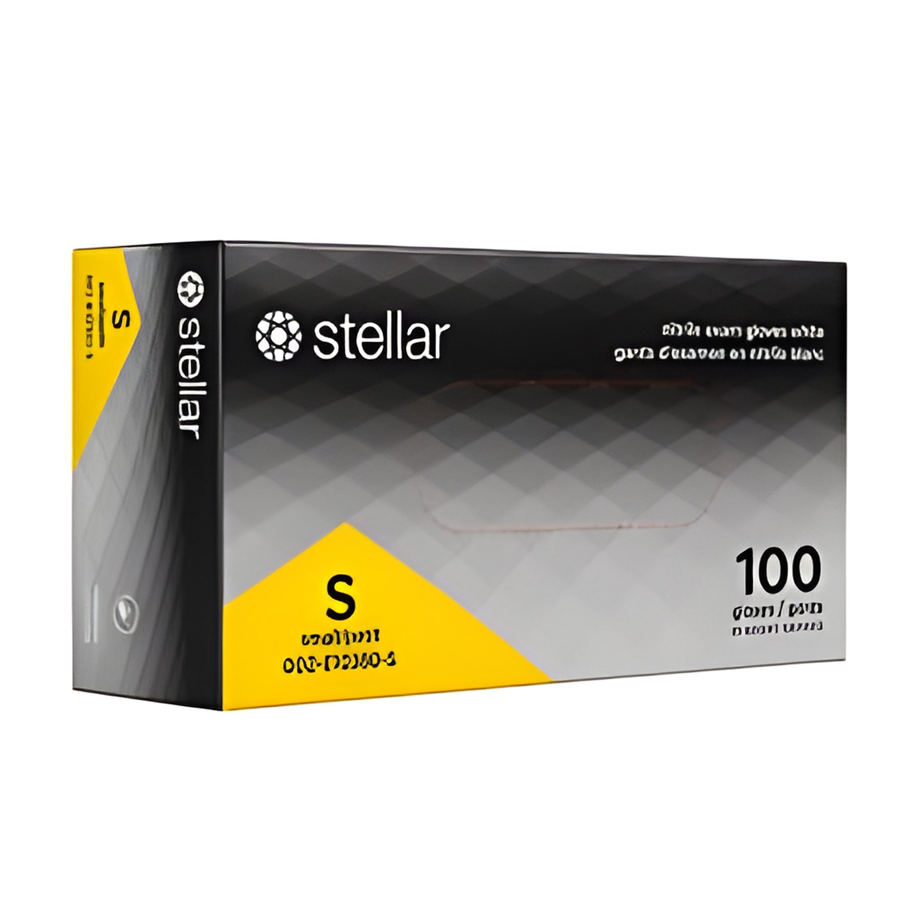 Stellar Classic White Nitrile Gloves, Small- 100/ Box