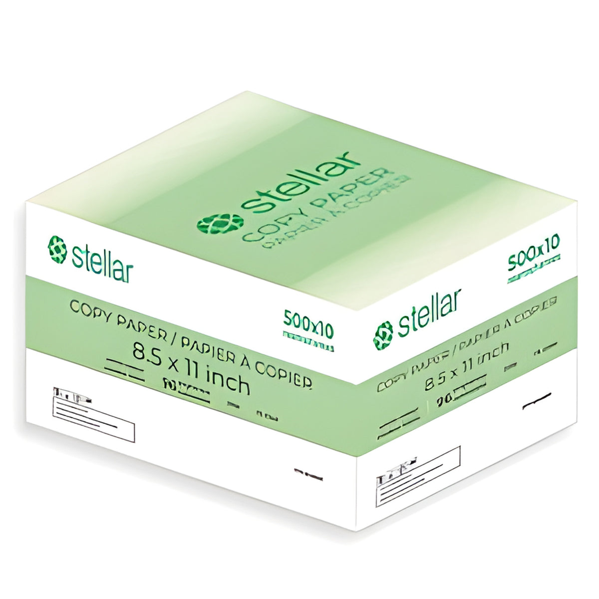 Stellar Copy Paper, White, 20lbs, 96 Bright, 8.5 x 11