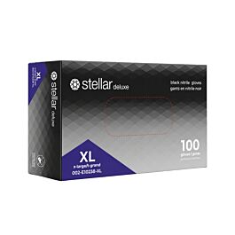Stellar Deluxe Black Diamond Grip Gloves, X Large - 100/ Box