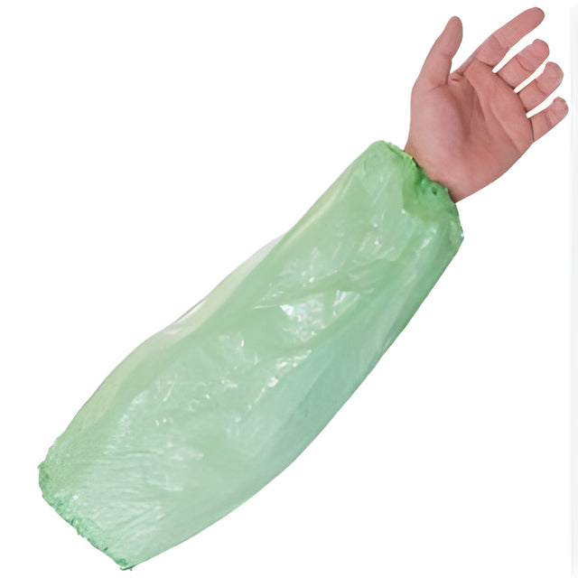 Stellar Disposable Poly Sleeves, Green – 100/Bag