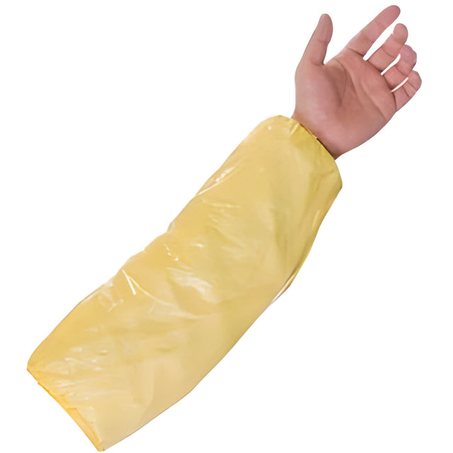 Stellar Disposable Poly Sleeves, Yellow – 100/Bag