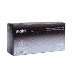 Stellar Extra Black Nitrile Gloves, 2XL-100/ Box