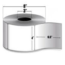 Stellar Labels, Direct Thermal, 4" x 6", 1" Core, White, 250 Labels x 16 Rolls / Case