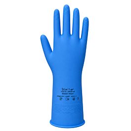 Stellar Latex Gloves, Blue, Sz 09 (Large)- 12 Pr/Bag