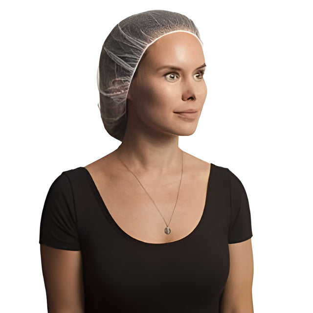 Stellar Polyester Mesh Hairnets, White, 21" – 100/Bag