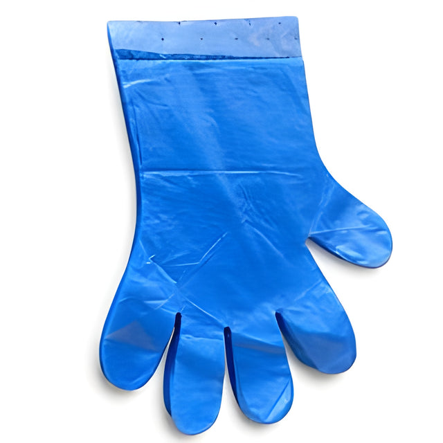 Stellar Polyethylene Disposable Gloves, Blue, Wicketed, One Size Fits All – 4,000 Pieces/Case