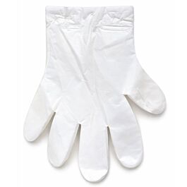 Stellar Polyethylene Disposable Gloves, Clear, Wicketed- 4,000 Pcs/Case