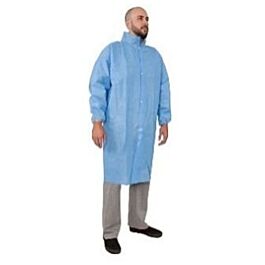 Stellar Polypropylene Labcoat, Blue -3X Large - 50 / Case