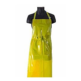 Stellar Polyurethane Apron, Adjustable, 35 x 45, Yellow,- 1 Each