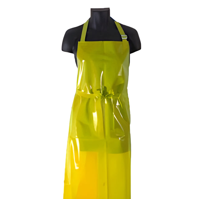 Stellar Polyurethane Apron, Adjustable, 35 x 50, Yellow