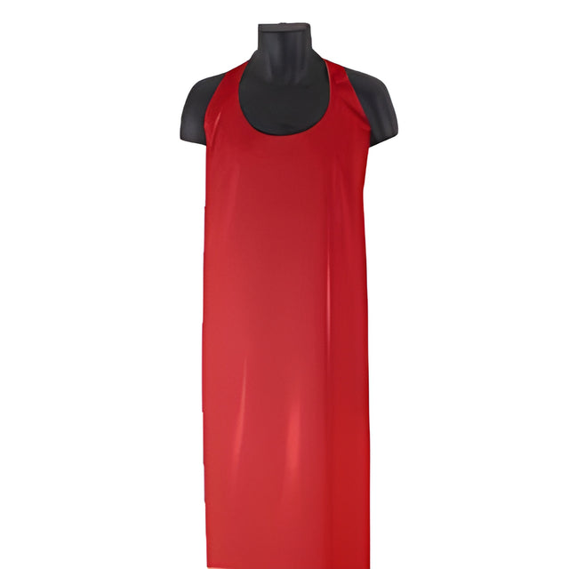 Stellar Polyurethane Aprons, Die Cut, 35 x 45, Red