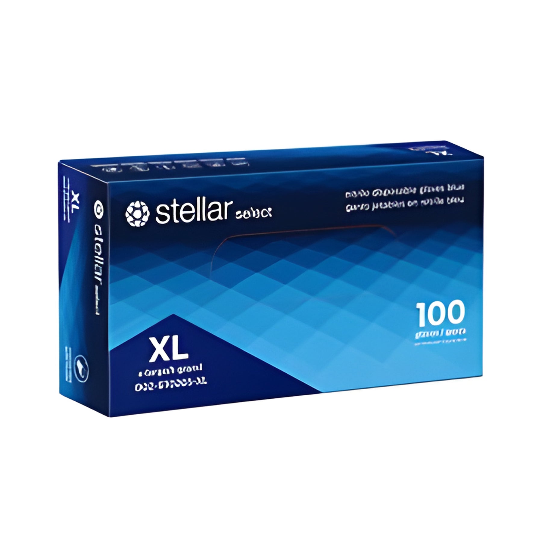 Stellar Select Nitrile Gloves, Blue, X-Large- 100/Box
