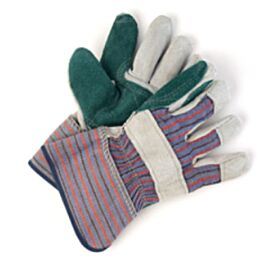 Stellar Split Leather Fitters, Double Palm, Men's - 12 Pr/Bag