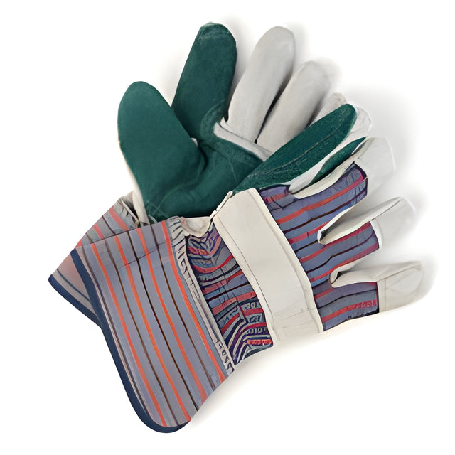 Stellar Split Leather Fitters, Double Palm, Men's, Medium – 12 Pairs/Bag