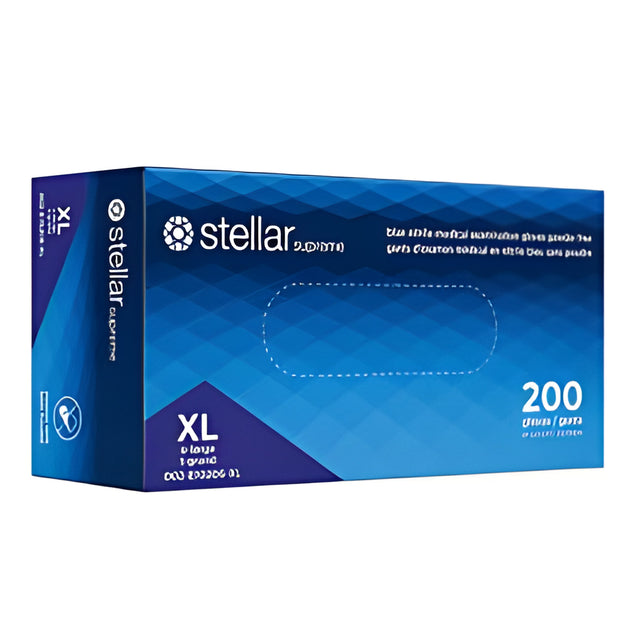 Stellar Supreme Nitrile Gloves, Blue, X-Large – 200/Box