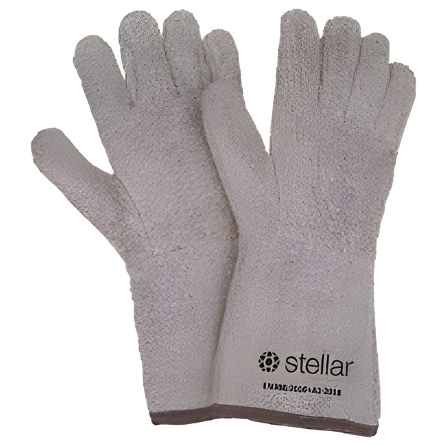 Stellar Heat Resistant Cotton Terry Baker's Gloves, Gauntlet Cuff, X-Large – Pair