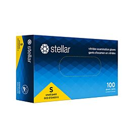 Stellar Vitridex Gloves, Blue, PF, Small -100/ Box