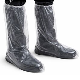 Stellar Waterproof Boot Covers, Polyethylene with Elastic, Clear- 50Pcs/Bag x 10 Bags/Case