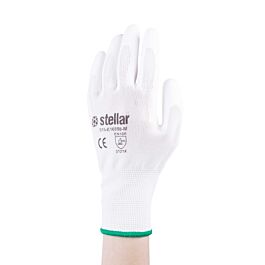 Stellar White PU Coated Gloves, (2X-Large) - 12 Pr / Bag