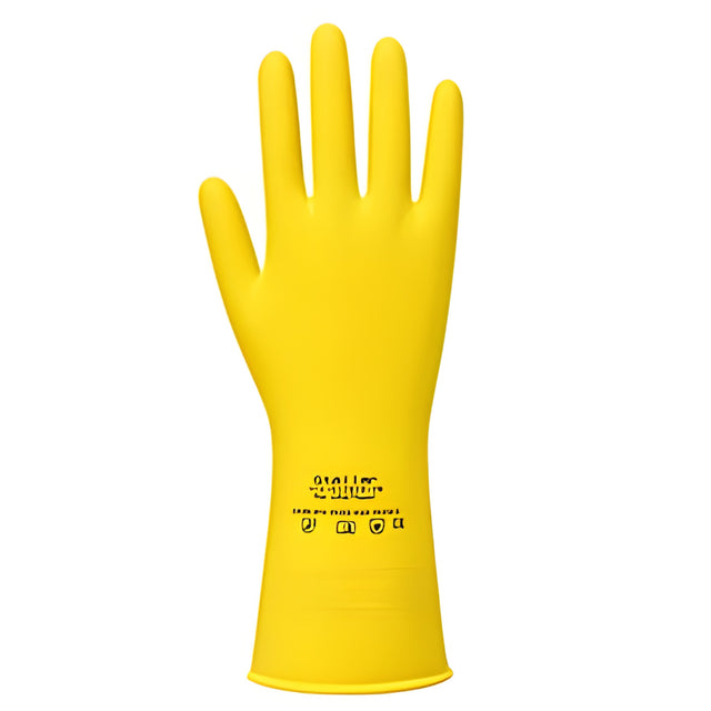 Stellar Latex Gloves, Yellow, Sz 07 (Small) – 12 Pairs/Bag