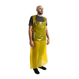 Stellar Yellow Polyethylene Apron, 3.0 mil - 250 / case
