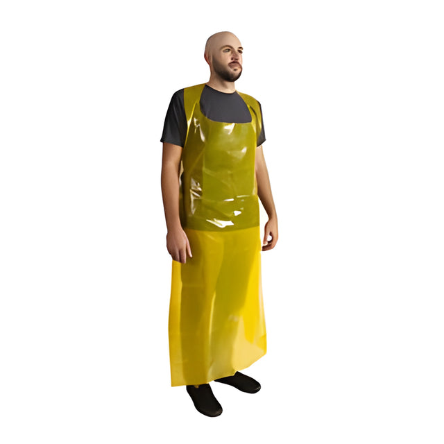Stellar Yellow Polyethylene Apron, 3.0 mil – 50/Bag