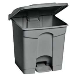 Step-On Waste Container, Grey, 30 L- 1 Each