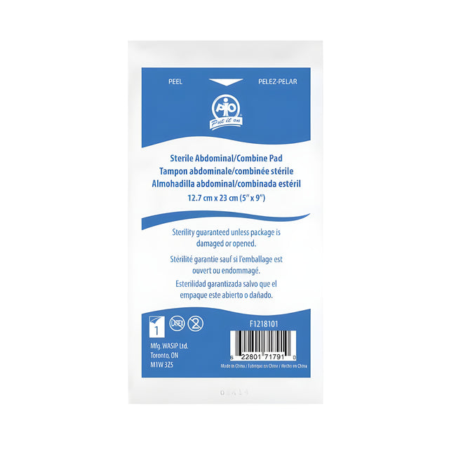 Sterile Abdominal/Combine Pad, 12.7 x 23cm- 20 Pads /Bag