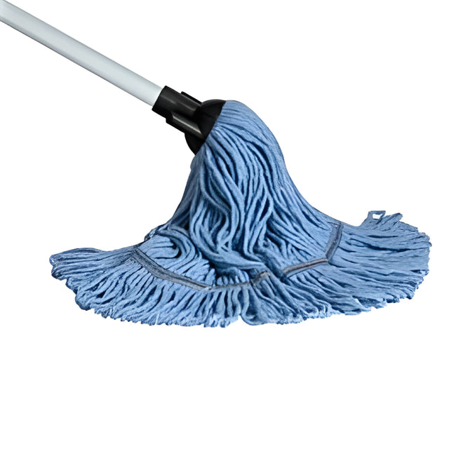Synthetic Yacht Mop, 10 oz, Blue, Detachable – 12/Case