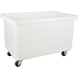 Tapered Wall Poly Box Truck, 16 CU Ft - 600 Lbs - White
