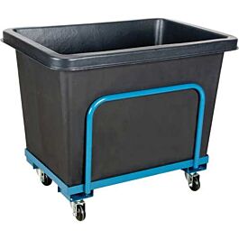 Tapered Wall Poly Box Truck, 16 CU Ft - 800 Lbs Black