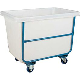 Tapered Wall Poly Box Truck, 9 CU Ft - 1000 Lbs - White