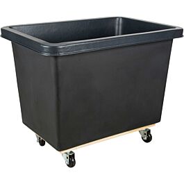 Tapered Wall Poly Box Truck, 9 CU Ft - 500 Lbs Black