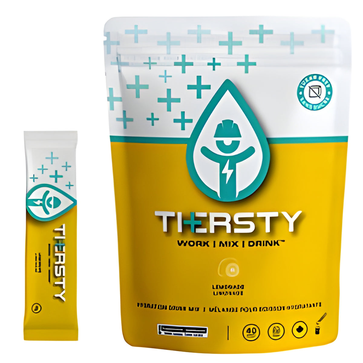 Thersty Work Mix Drink, Single Serve Stick Packs, Sugar Free, Lemonade, 5 gm / EA