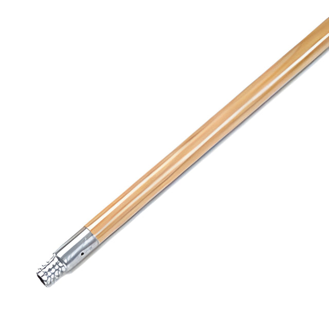 Threaded Wooden Handles, Metal Tip, 15/16" x 60" – 12/Case