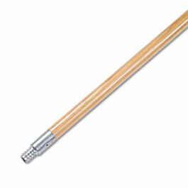 Threaded Wooden Handles, Metal Tip, 15/16" x 60" - 12 / Case