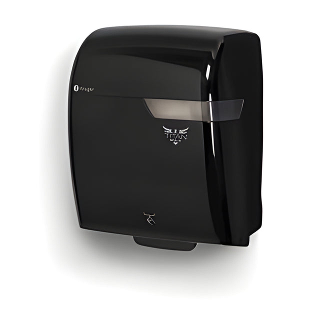 Titan Bold Electronic Hybrid Roll Towel Dispenser, Black