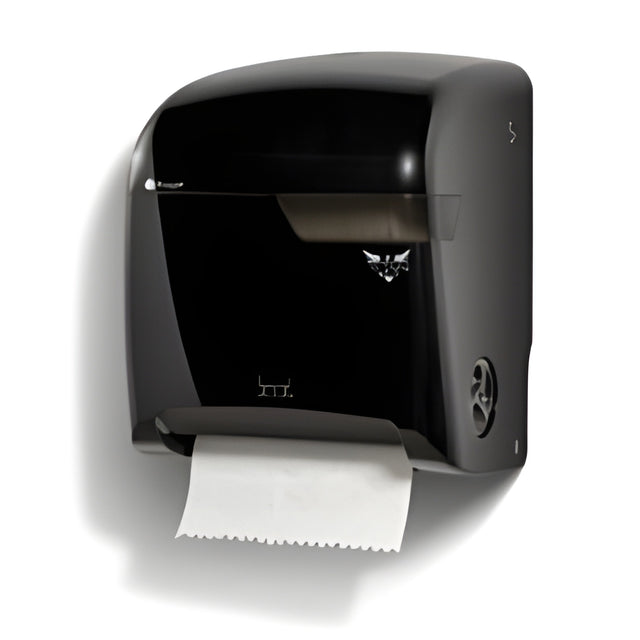 Titan Bold Mechanical Touchless Roll Towel Dispenser, Black
