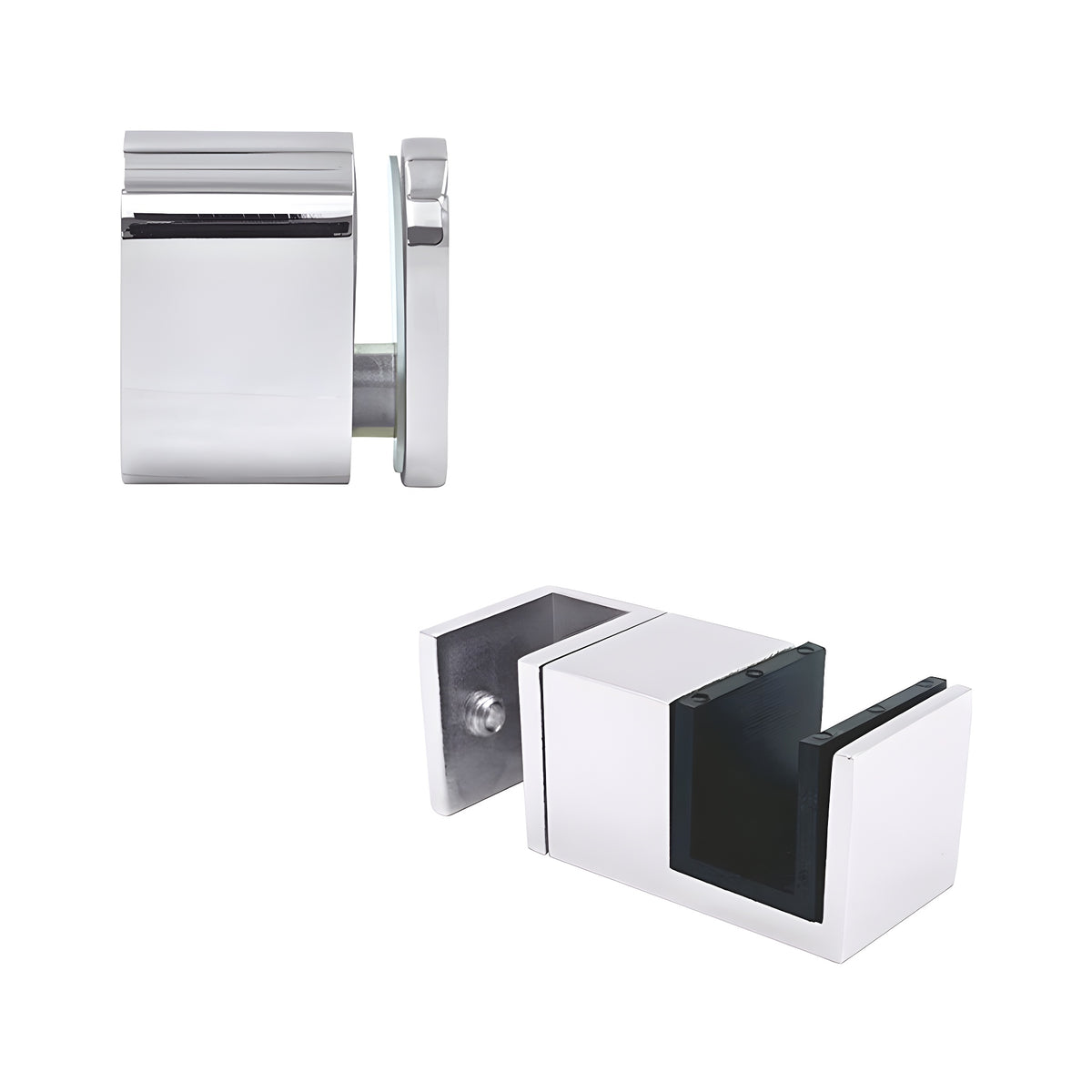 CRL Polished Stainless Steel Replacement 90 Degree Accessory Kit & Bottom Guide for Tofino Sliding Shower Door System