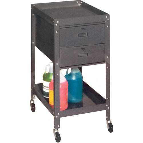 Tool Cart, 2 Drawer, 18" W x 24"D x 34.5"H- 1 Ea