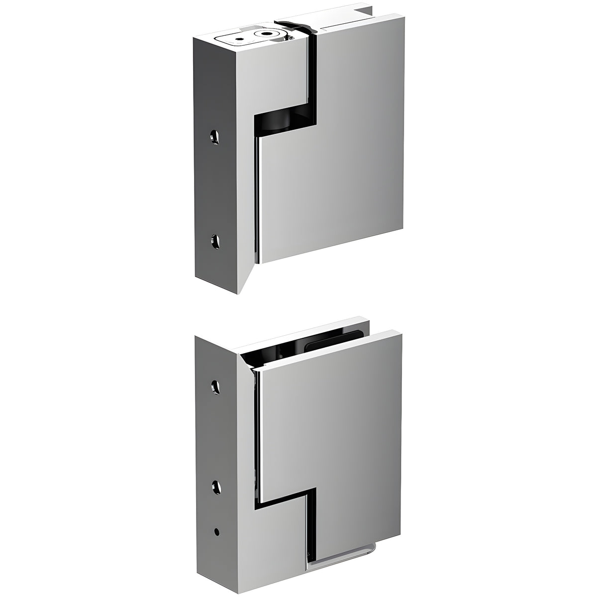 CRL Polished Chrome Zero Hinge Set