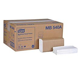 Tork Multifold Hand Towel H2, White- 250 Sheets x 16 Packs/ Case