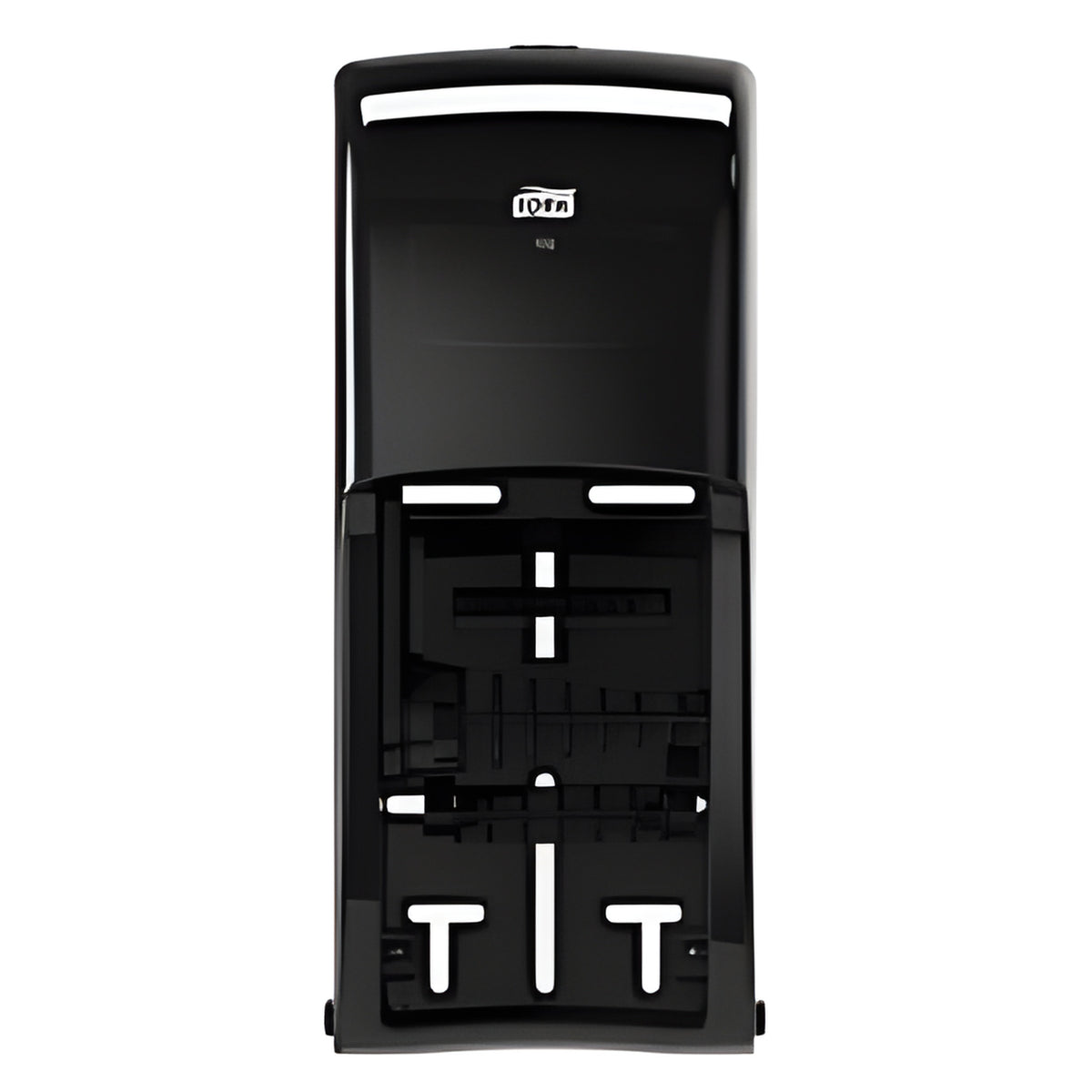 Tork Twin Toilet Paper Roll Dispenser T26, Black- 1 Each