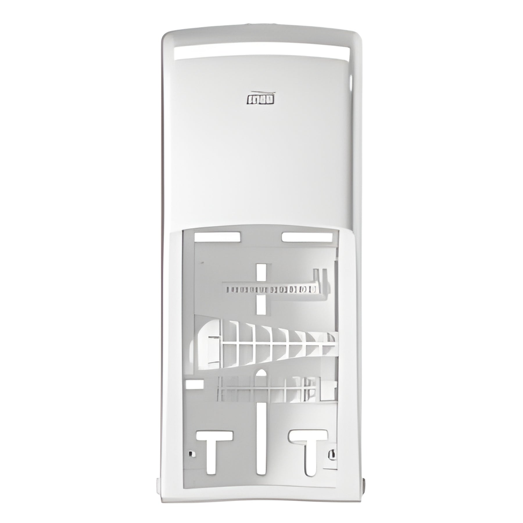 Tork Twin Toilet Paper Roll Dispenser T26, White- 1 Each