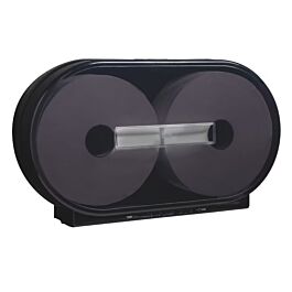 Tork Twin Jumbo Toilet Paper Roll Dispenser T1, Black- 1 Each