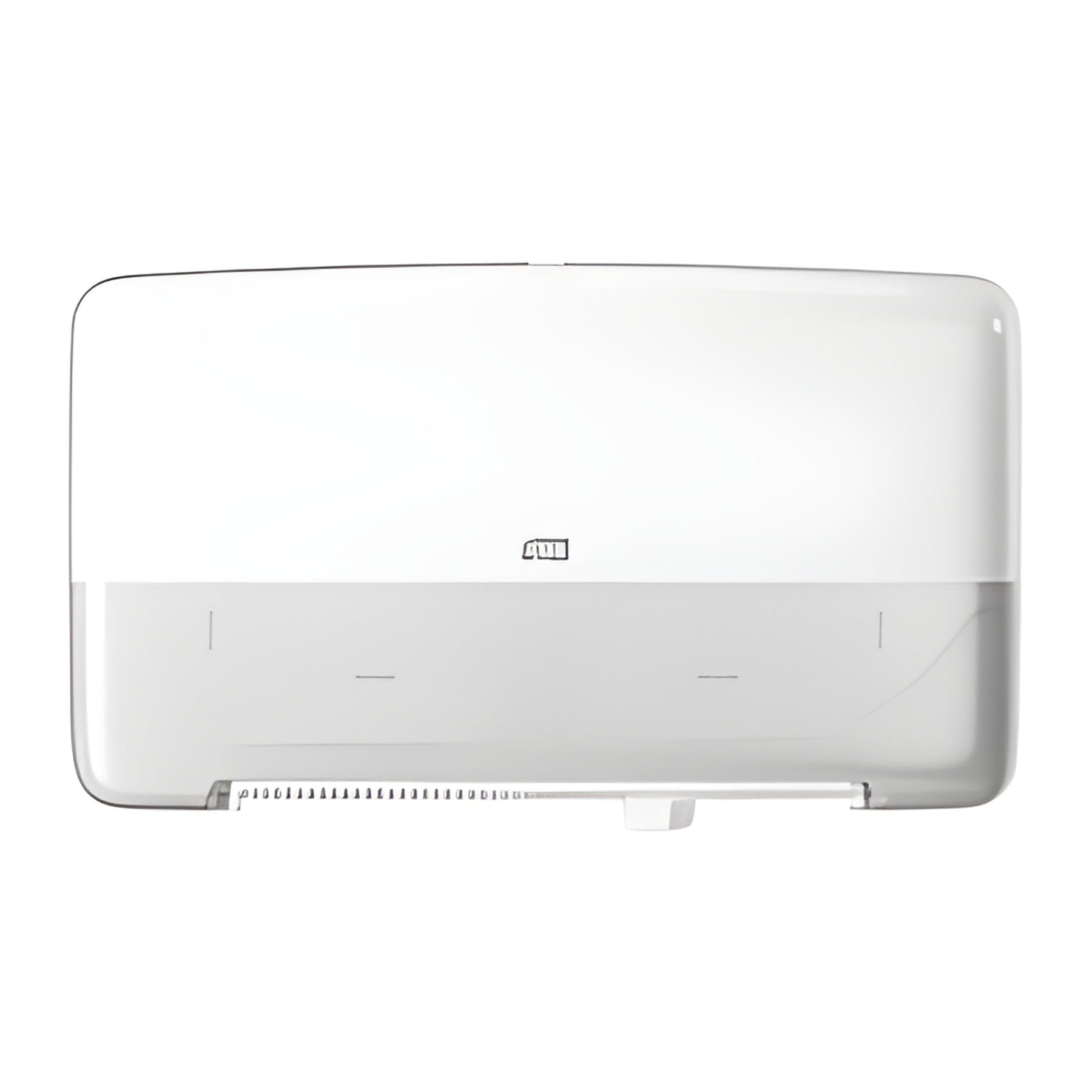 Tork Twin Mini Jumbo Toilet Paper Roll Dispenser T2, White- 1 Each