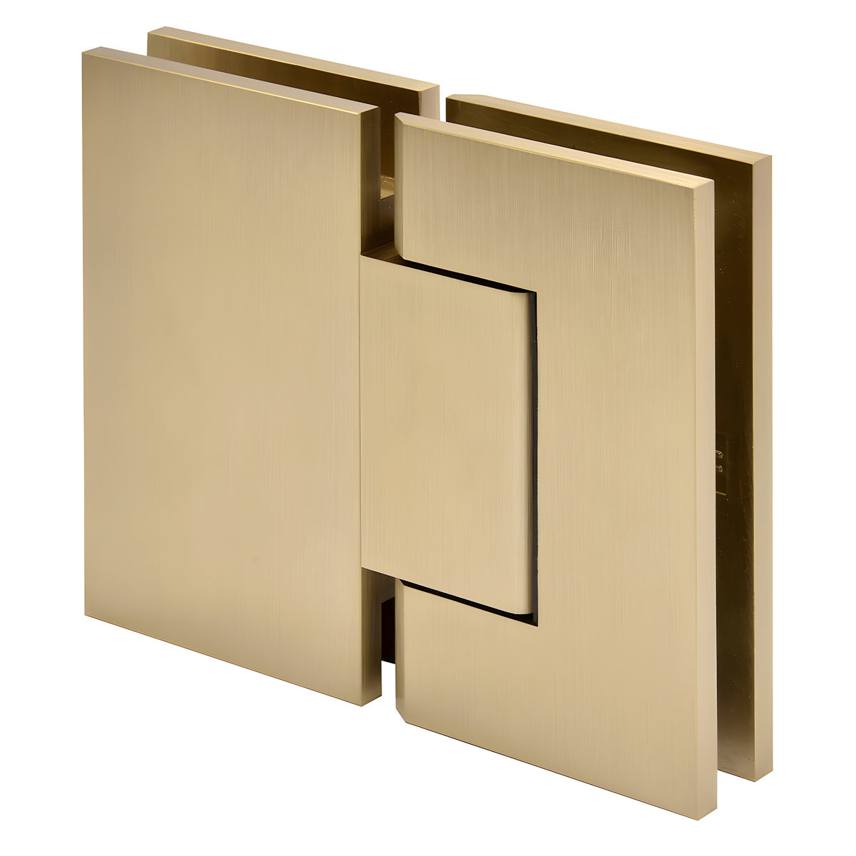 CRL Brushed Bronze Trento 180 Degree Glass-to-Glass Hinge