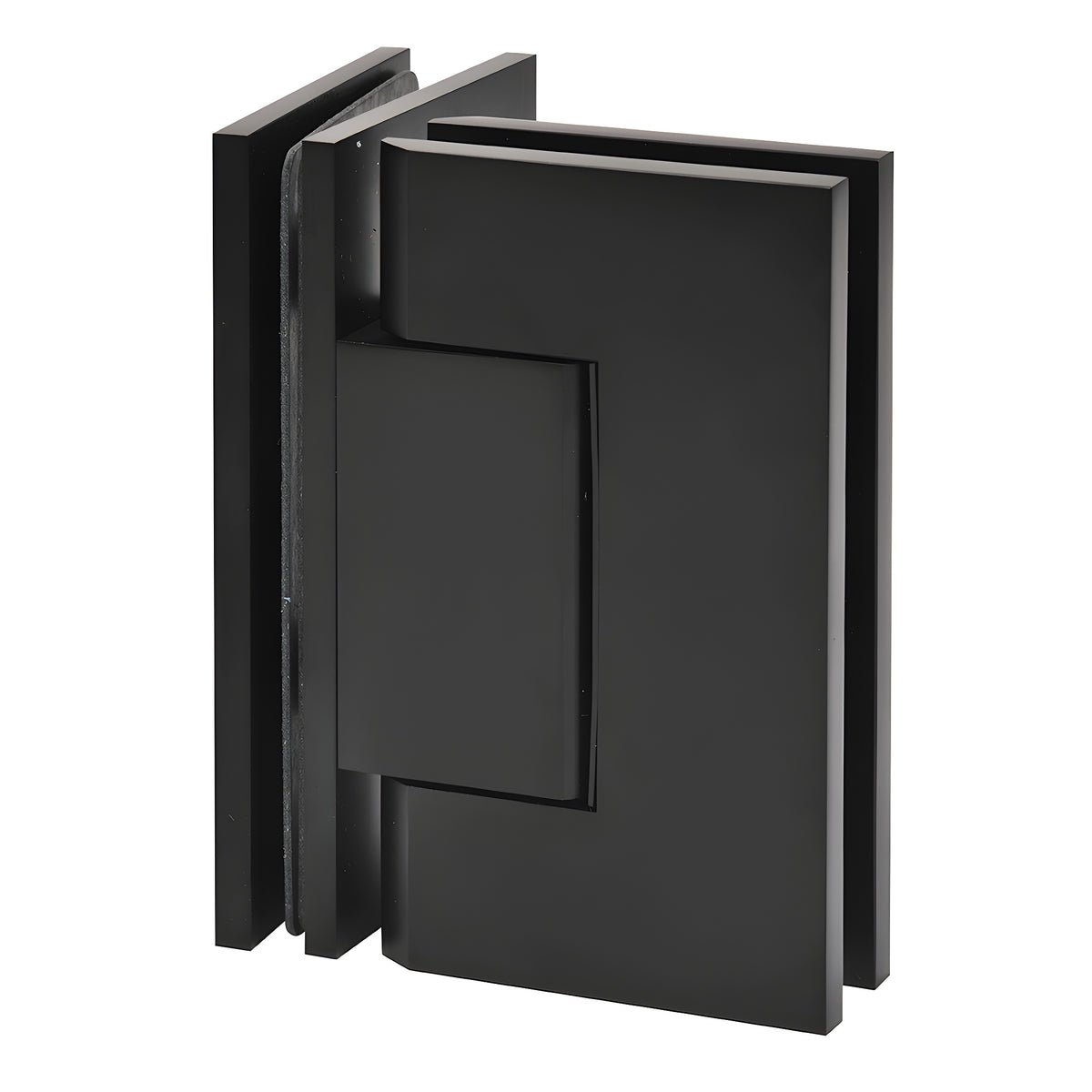CRL Matte Black Trento 90 Degree Glass-to-Glass Hinge
